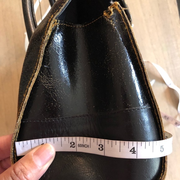 Vintage Anne Klein Black Leather Handbag - Picture 7 of 16